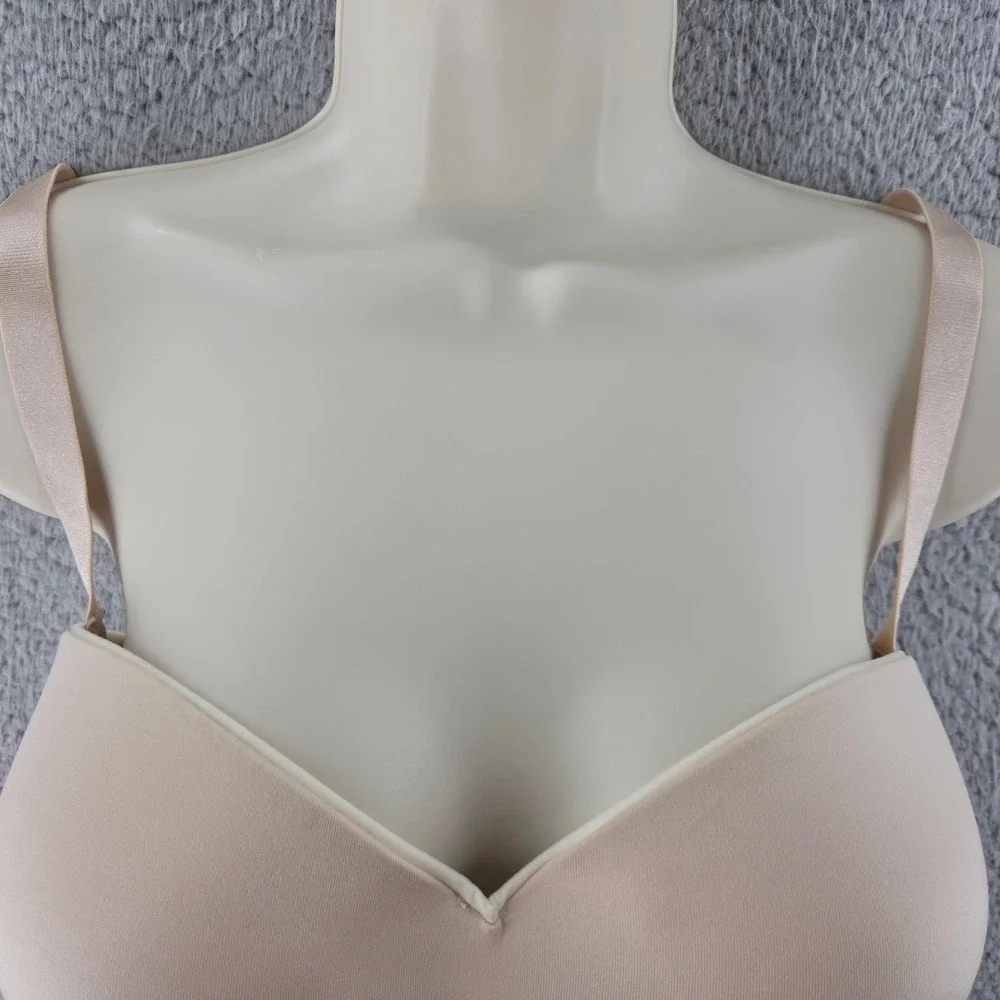 Lilyette‎ Bra Womens 42C Beige Strapless Convertible Underwire Multiway